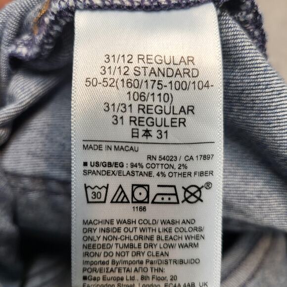 Gap Jeans Womens 12 Regular Blue True Skinny Mid Rise Stretch Denim Medium Wash - Picture 4 of 10